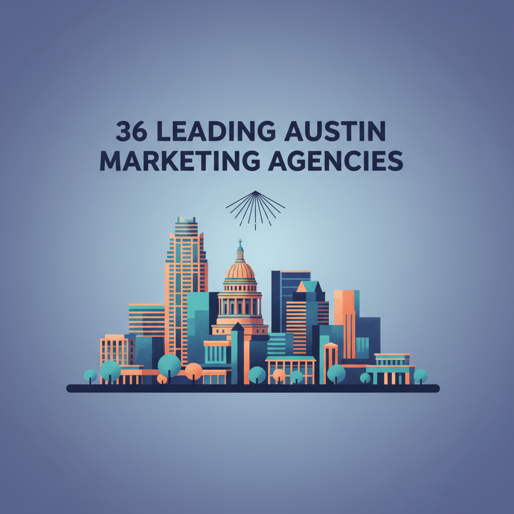 Editorial illustration for article: 36 Leading Austin Marketing Agencies