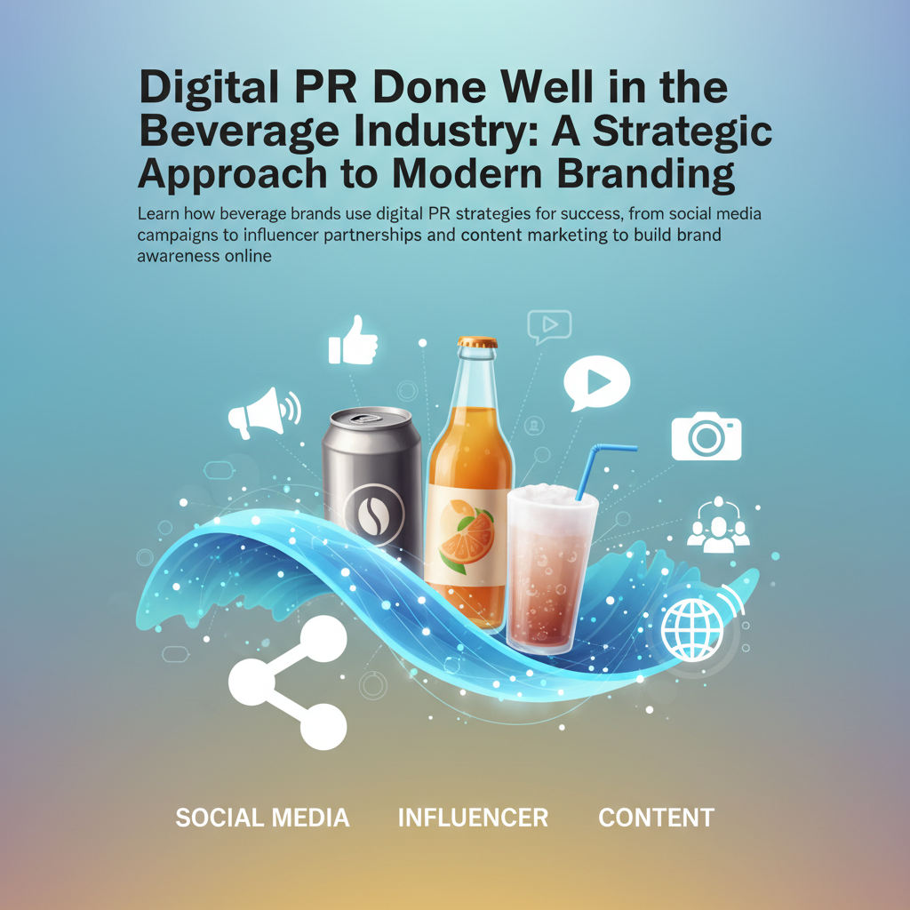 Digital PR Done Well in the Beverage Industry: A Strategic Approach to Modern Branding