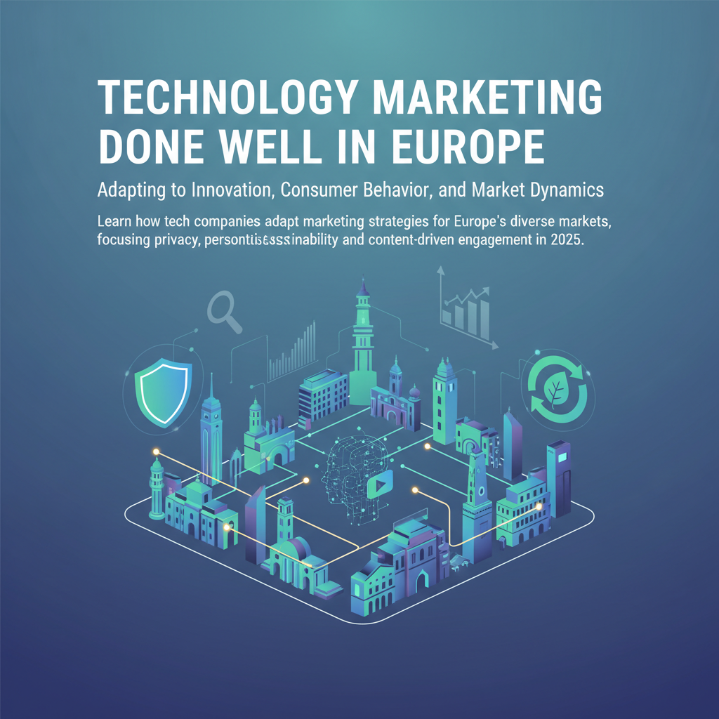 Technology Marketing Done Well in Europe: Adapting to Innovation, Consumer Behavior, and Market Dynamics