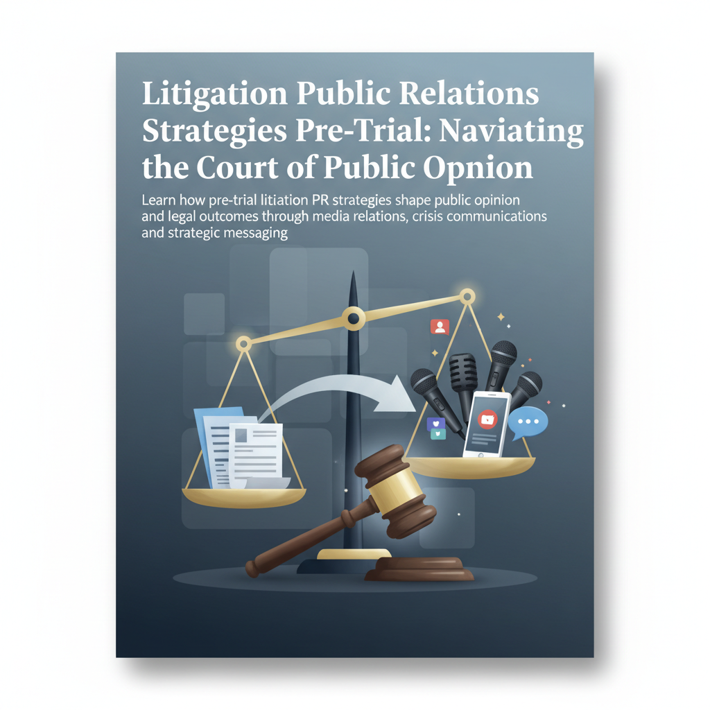 Litigation Public Relations Strategies Pre-Trial: Navigating the Court of Public Opinion