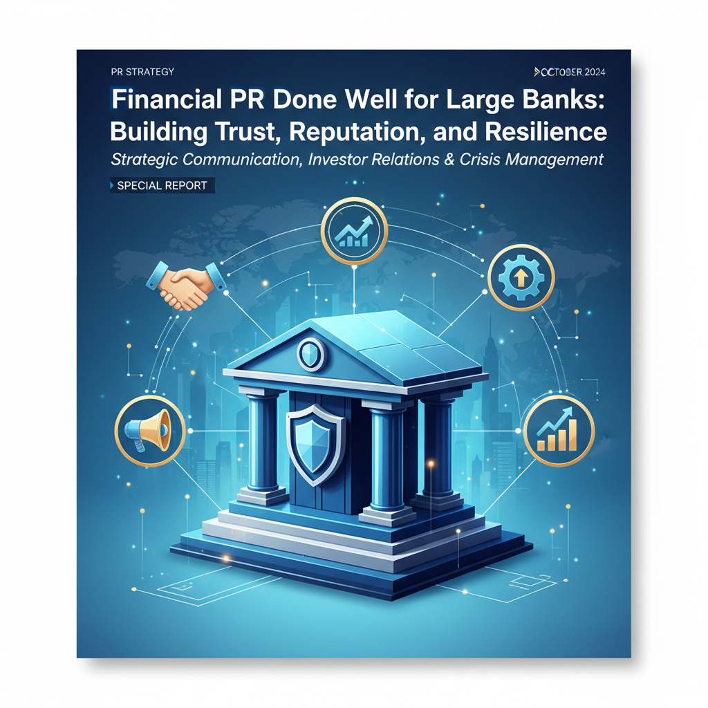 Financial PR Done Well for Large Banks: Building Trust, Reputation, and Resilience