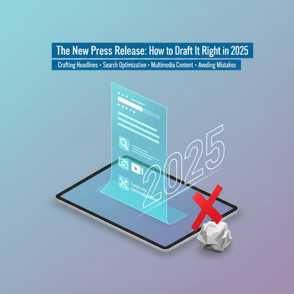 The New Press Release: How to Draft It Right in 2025