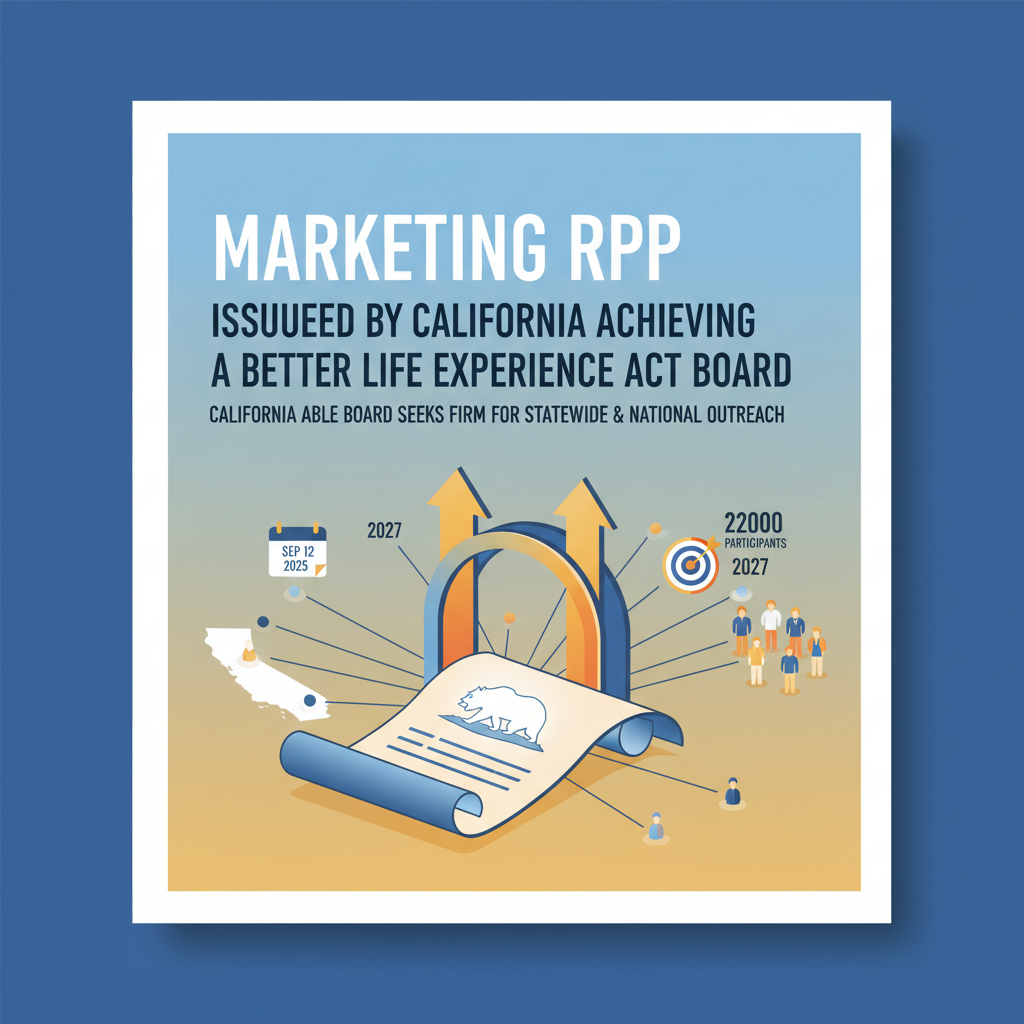 MARKETING RFP ISSUED BY CALIFORNIA ACHIEVING A BETTER LIFE EXPERIENCE ACT BOARD