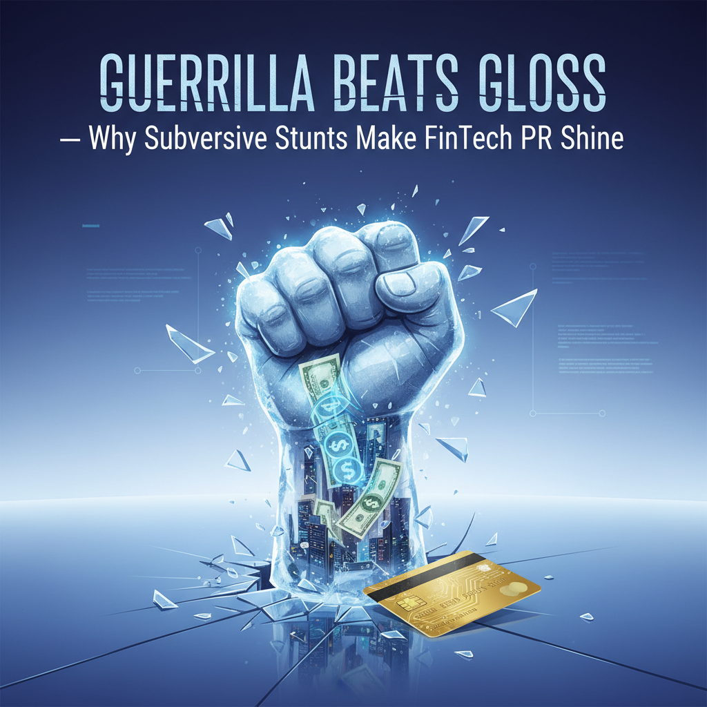 Guerrilla Beats Gloss — Why Subversive Stunts Make FinTech PR Shine