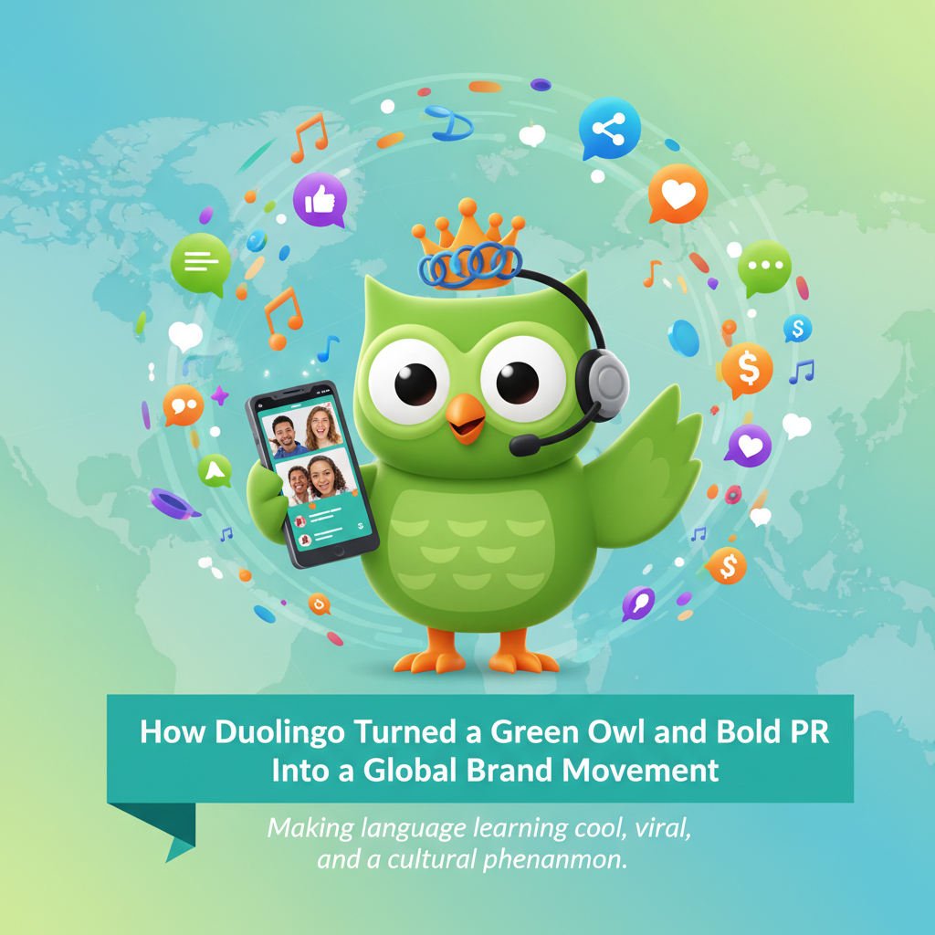 How Duolingo Turned a Green Owl and Bold PR Into a Global Brand Movement