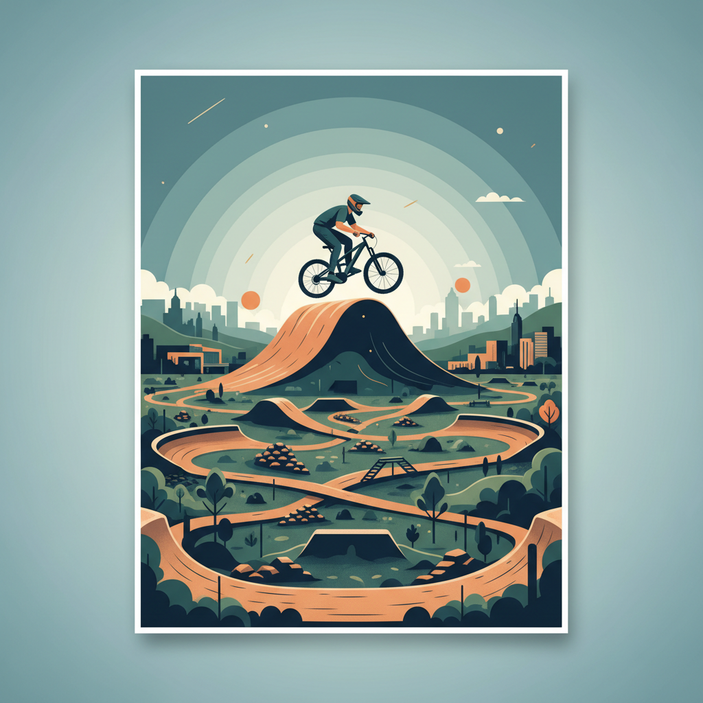 Editorial illustration for article: RFP Issued For Marketing Agency of Record for the Joplin Bike Park