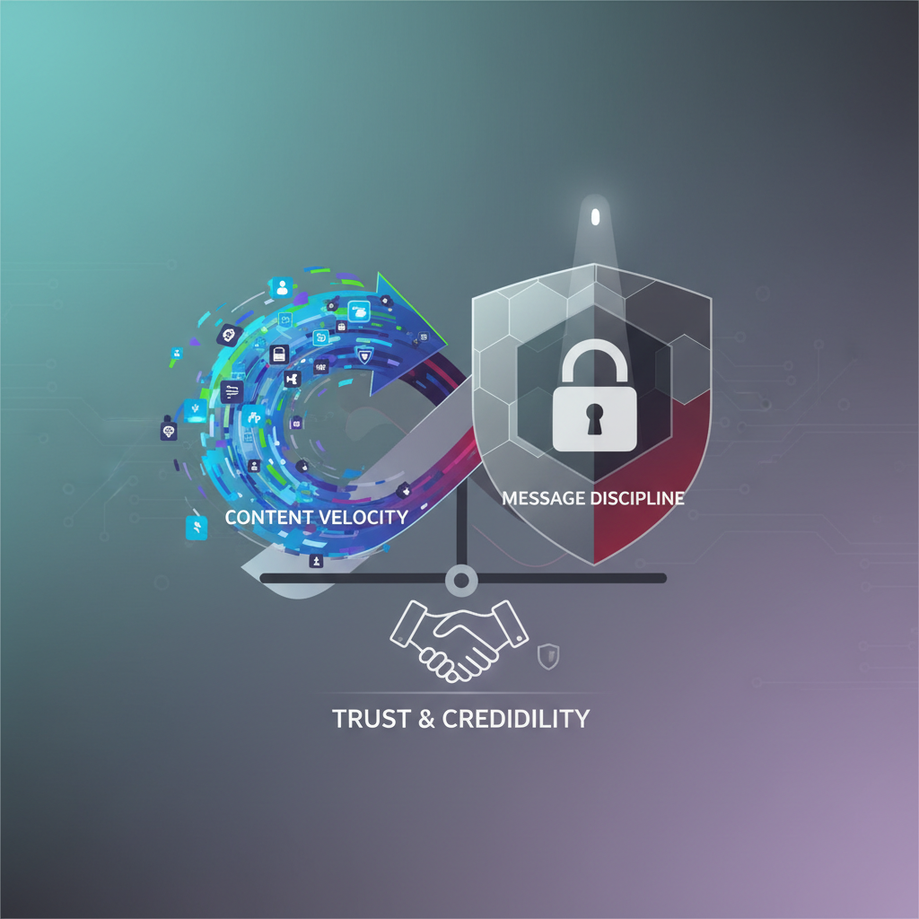 Content Velocity vs. Message Discipline in Cybersecurity PR