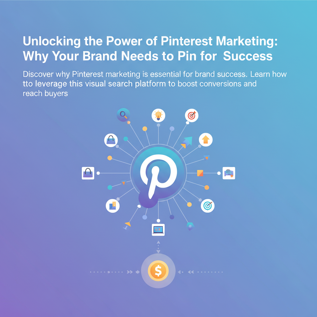 Editorial illustration for article: Unlocking the Power of Pinterest Marketing: Why Your Brand Needs to Pin for Success