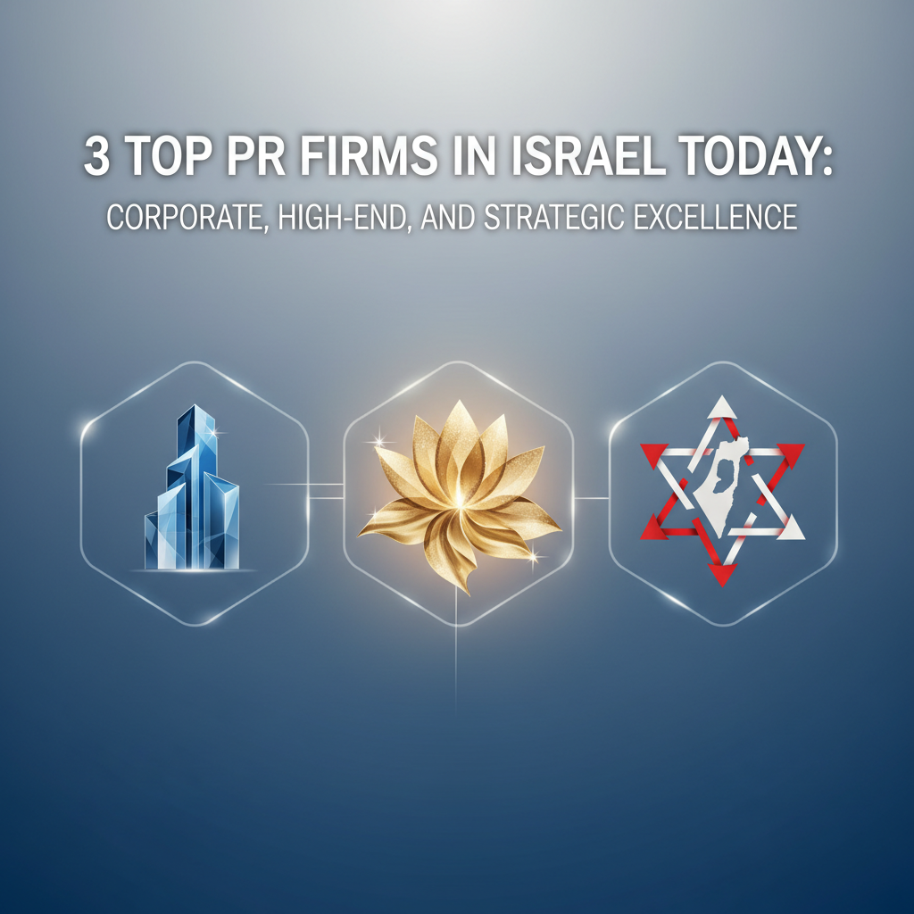 3 Top PR Firms in Israel Today: Corporate, High-End, and Strategic Excellence