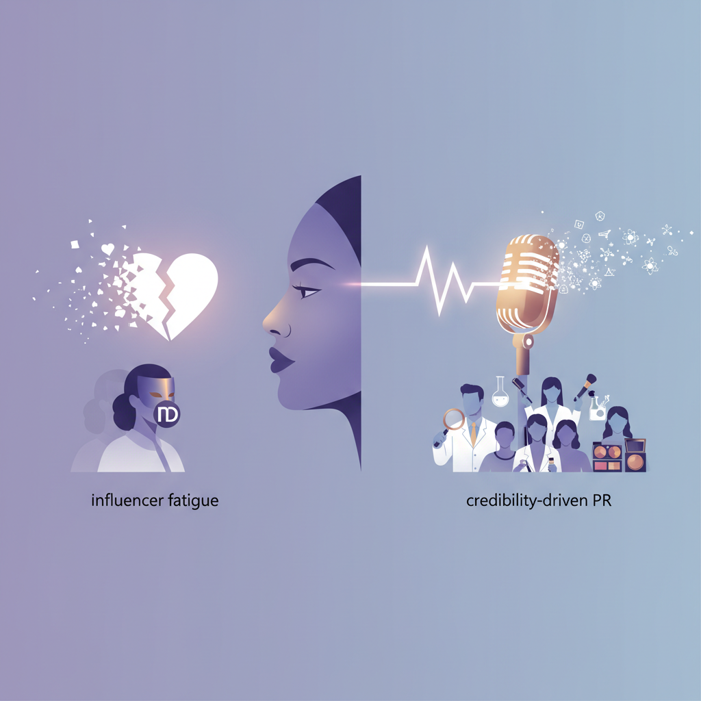 Influencer Fatigue and the Rise of Credibility-Driven Beauty PR