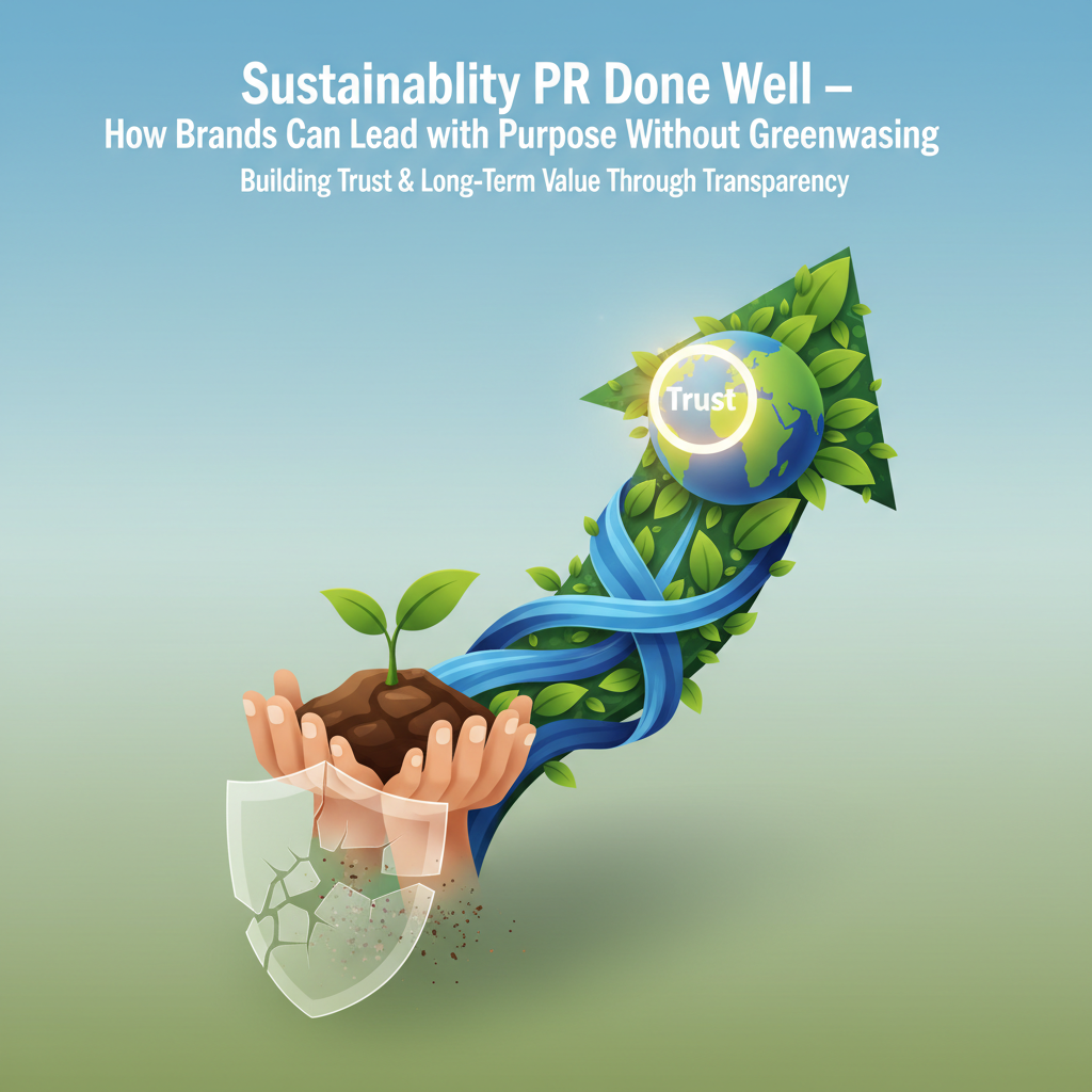 Sustainability PR Done Well — How Brands Can Lead with Purpose Without Greenwashing