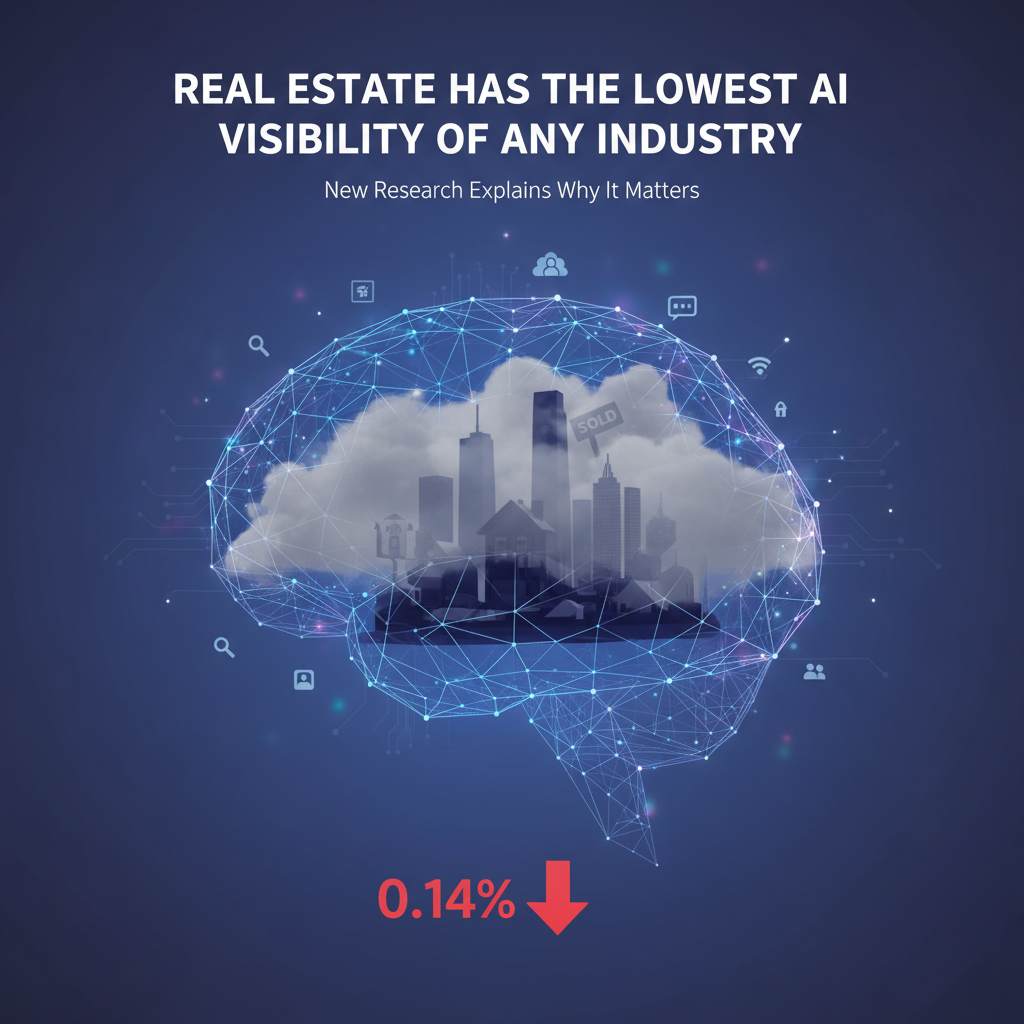 Real Estate Has the Lowest AI Visibility of Any Industry. New Research Explains Why It Matters.