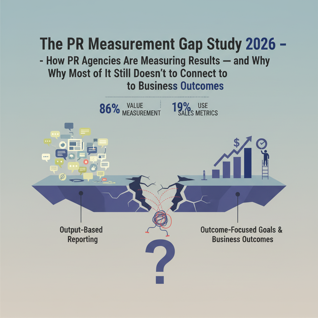 The PR Measurement Gap Study 2026 - How PR Agencies Are Measuring Results — and Why Most of It Still Doesn't Connect to Business Outcomes