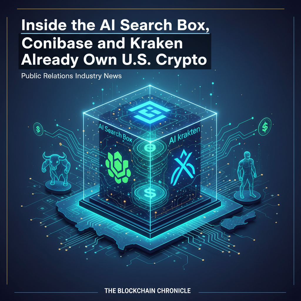 Inside the AI Search Box, Coinbase and Kraken Already Own U.S. Crypto