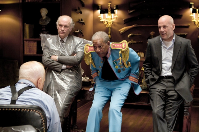 Ernest Borgnine, Morgan Freeman, and All Stars of Red