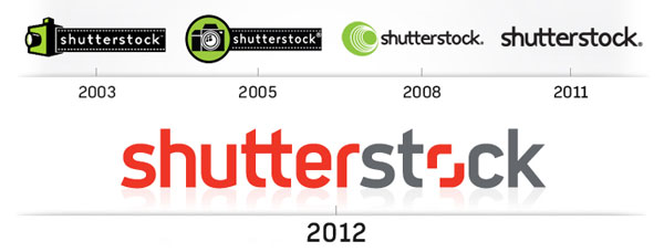 old shutterstock logos versus new