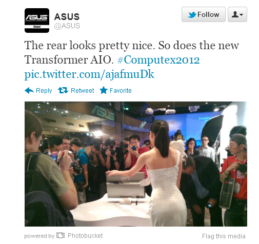 Asus Posts "Sexist" Transformer AiO Tweet