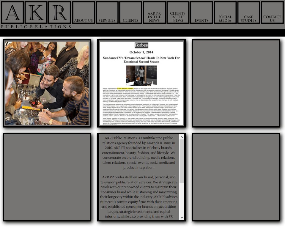 Profiles Of AKR Public Relations, Cross Marketing PR, and Mannfolk PR