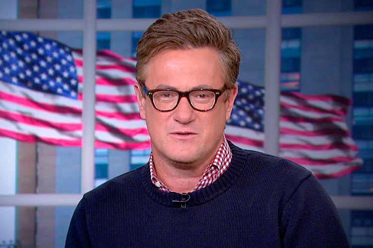 Scarborough positioning himself as a prime voice of reason in media